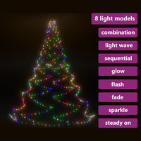 Albero da Parete con Gancio Metallico 720 LED Multicolore 5 m 328647