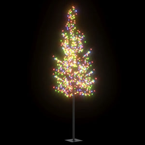 Albero di Natale 600 LED Luci Colorate Ciliegio in Fiore 300 cm 328669