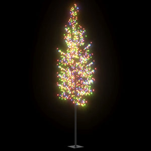 Albero di Natale 1200 LED Colorati Ciliegio in Fiore 400 cm 328670