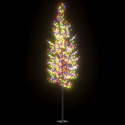 Albero di Natale 1200 LED Colorati Ciliegio in Fiore 400 cm 328670