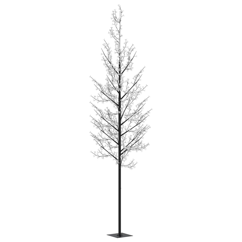 Albero di Natale 1200 LED Colorati Ciliegio in Fiore 400 cm 328670