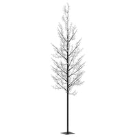 Albero di Natale 1200 LED Colorati Ciliegio in Fiore 400 cm 328670