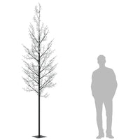 Albero di Natale 1200 LED Colorati Ciliegio in Fiore 400 cm 328670