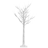 Albero Natale 120 LED 1,2 m Salice Bianco Caldo Interno Esterno 328672