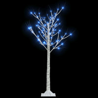 Albero Natale 120 LED 1,2 m Salice Blu Interno Esterno 328674
