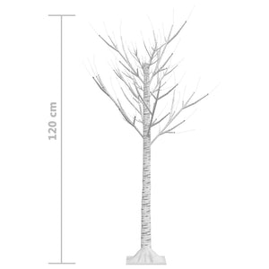 Albero Natale 120 LED 1,2 m Salice Blu Interno Esterno 328674