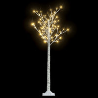 Albero Natale 140 LED 1,5 m Salice Bianco Caldo Interno Esterno 328676