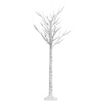 Albero Natale 140 LED 1,5 m Salice Bianco Caldo Interno Esterno 328676