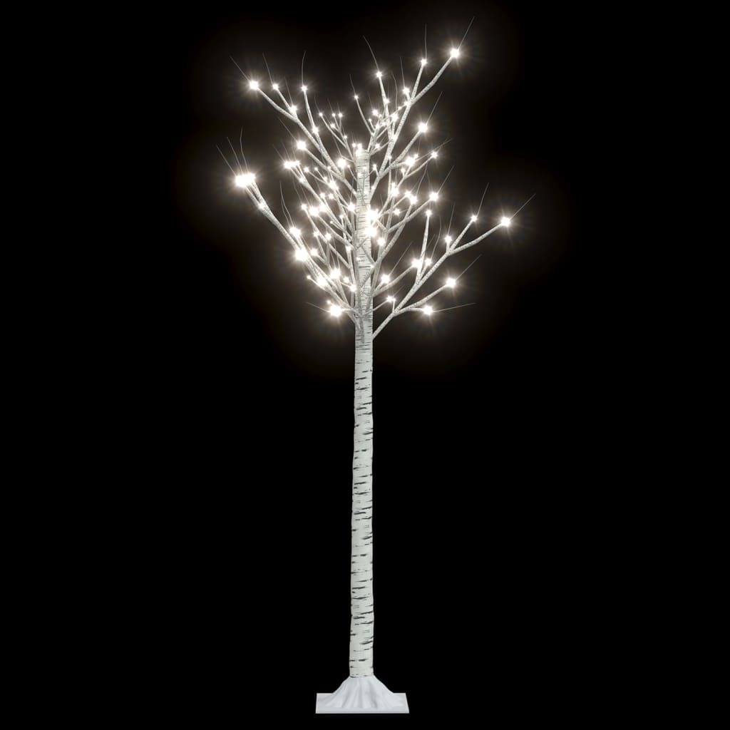 Albero Natale 140 LED 1,5 m Salice Bianco Caldo Interno Esterno 328677