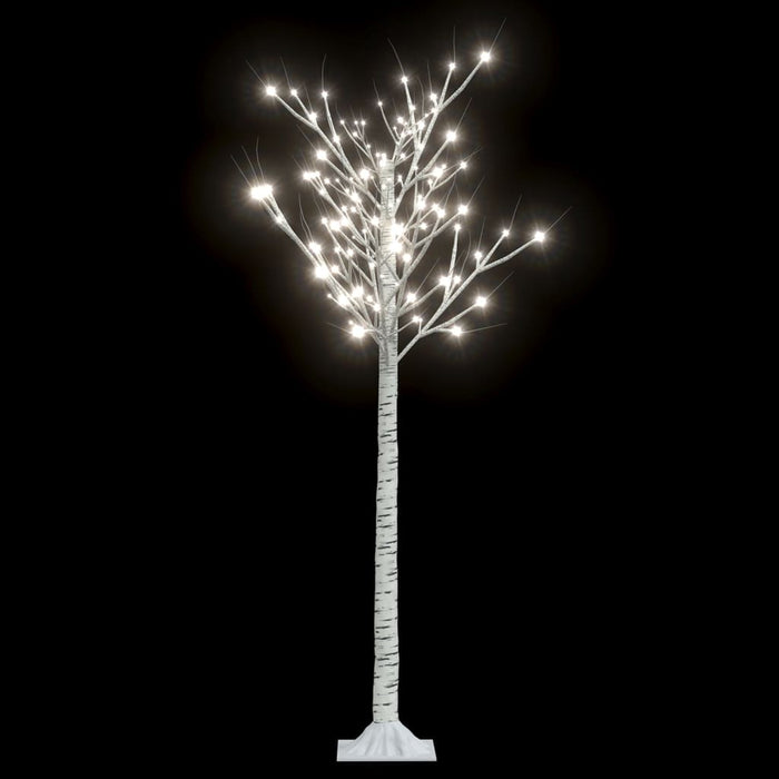 Albero Natale 140 LED 1,5 m Salice Bianco Caldo Interno Esterno 328677