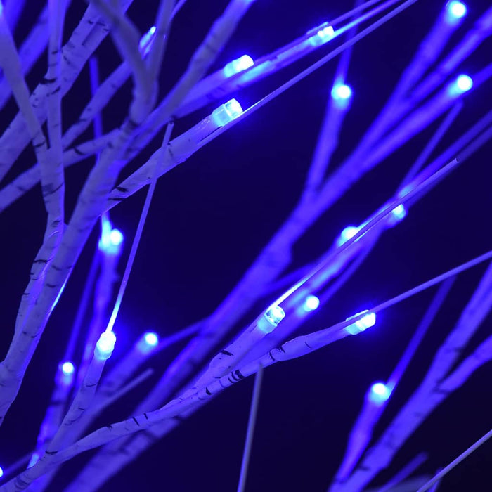 Albero Natale 140 LED 1,5 m Salice Blu Interno Esterno 328678