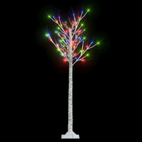 Albero Natale 140 LED 1,5 m Salice Colorato Interno Esterno 328679
