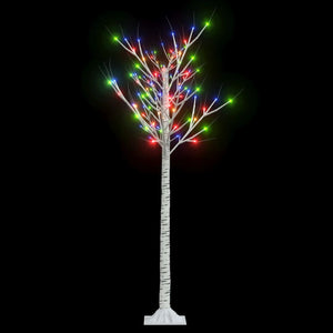 Albero Natale 140 LED 1,5 m Salice Colorato Interno Esterno 328679