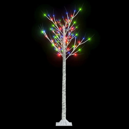 Albero Natale 140 LED 1,5 m Salice Colorato Interno Esterno 328679