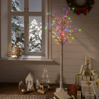 Albero Natale 140 LED 1,5 m Salice Colorato Interno Esterno 328679
