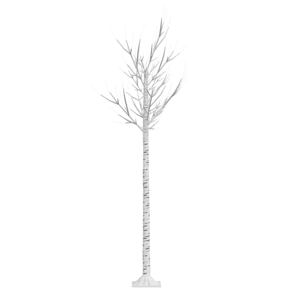 Albero Natale 180 LED 1,8 m Salice Bianco Caldo Interno Esterno 328680