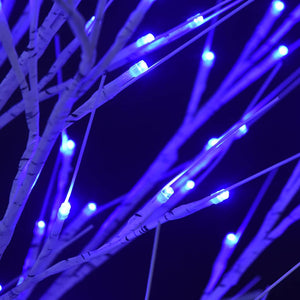Albero Natale 180 LED 1,8 m Salice Blu Interno Esterno 328682