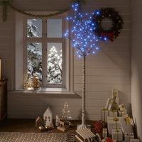 Albero Natale 180 LED 1,8 m Salice Blu Interno Esterno 328682