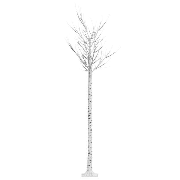 Albero Natale 200 LED 2,2 m Salice Bianco Caldo Interno Esterno
