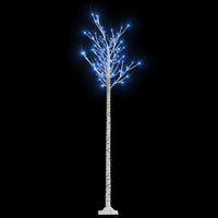 Albero Natale 200 LED 2,2 m Salice Blu Interno Esterno 328686