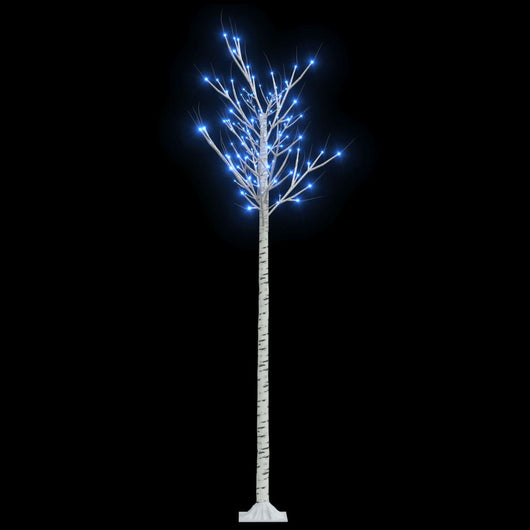 Albero Natale 200 LED 2,2 m Salice Blu Interno Esterno 328686