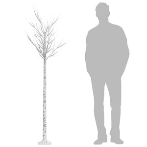 Albero Natale 200 LED 2,2 m Salice Colorato Interno Esterno 328687