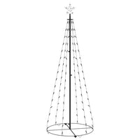 Albero di Natale a Cono con 100 LED Bianco Freddo 70x180 cm 328698
