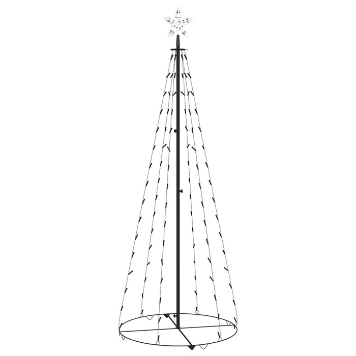 Albero di Natale a Cono con 100 LED Bianco Freddo 70x180 cm 328698