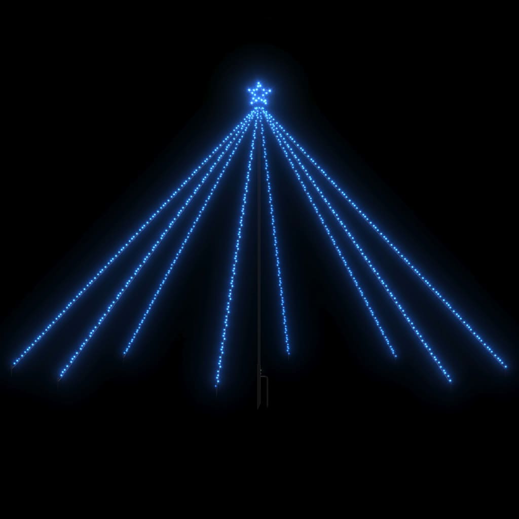 Luci per Albero di Natale Interni Esterni 576 LED Blu 3,6 m 328742