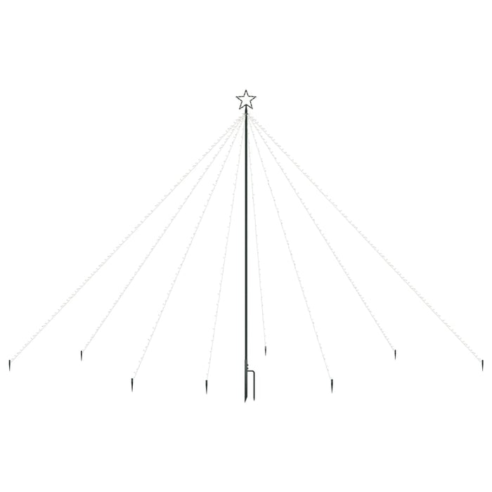 Luci per Albero di Natale Interni Esterni 576 LED Blu 3,6 m 328742