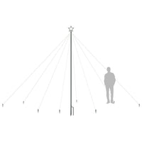 Luci per Albero di Natale Interni Esterni 576 LED Blu 3,6 m 328742