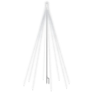 Luci Albero di Natale Interni Esterni 800 LED Bianco Freddo 5 m 328750