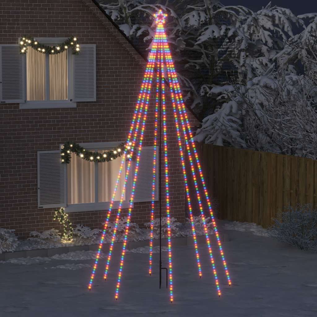 Luci per Albero di Natale Interni Esterni 800 LED Colorati 5 m 328756