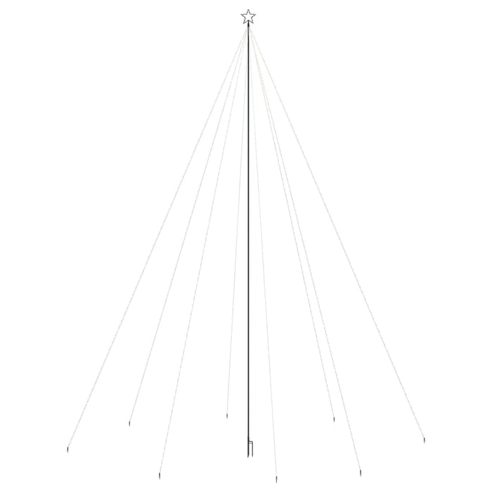 Luci Albero Natale Interni Esterni 1300 LED Bianco Freddo 8 m cod mxl 57774