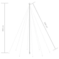 Luci Albero Natale Interni Esterni 1300 LED Bianco Freddo 8 m cod mxl 57774
