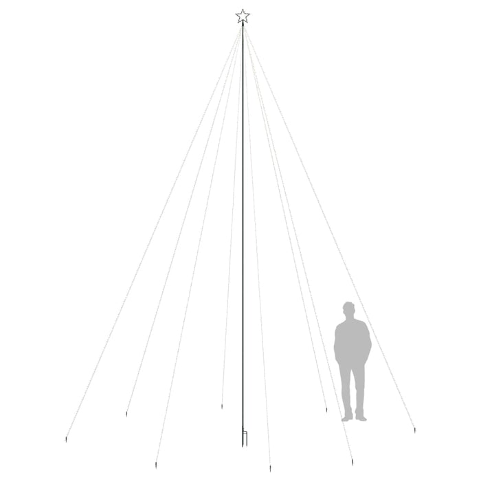 Luci per Albero di Natale Interni Esterni 1300 LED Colorati 8 m 328767