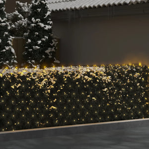 Luci di Natale Rete Bianco Caldo 3x2m 204 LED Interni Esterni 328770