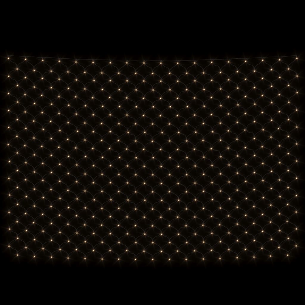 Luci di Natale Rete Bianco Caldo 3x2m 204 LED Interni Esterni