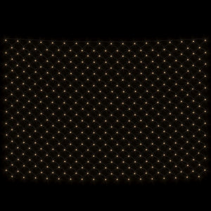 Luci di Natale Rete Bianco Caldo 3x2m 204 LED Interni Esterni