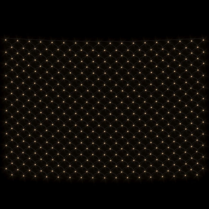 Luci di Natale Rete Bianco Caldo 3x2m 204 LED Interni Esterni 328770