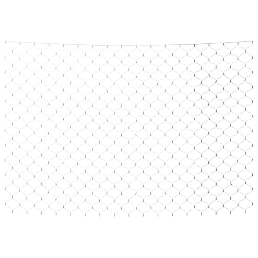 Luci di Natale Rete Bianco Freddo 3x2m 204 LED Interni Esterni 328772