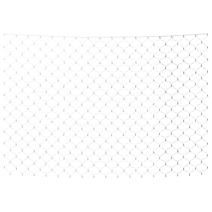 Luci di Natale Rete Bianco Freddo 3x2m 204 LED Interni Esterni 328772