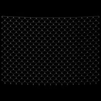 Luci di Natale Rete Bianco Freddo 3x2m 204 LED Interni Esterni 328772