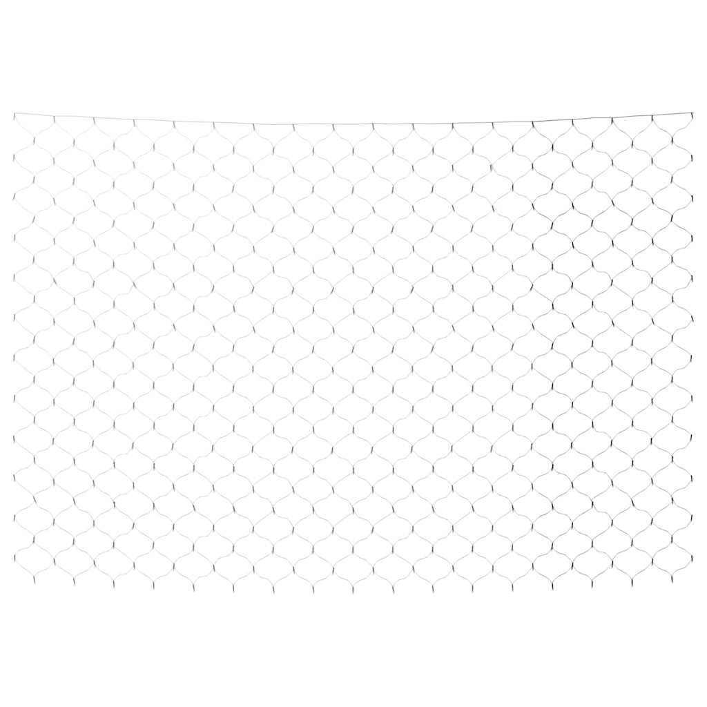 Luci di Natale Rete Bianco Freddo 3x2m 204 LED Interni Esterni 328772