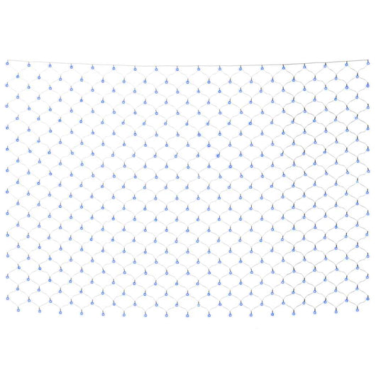 vidaXL Rete Luci di Natale Blu Chiaro 3x2m 204 LED Interni Esterni