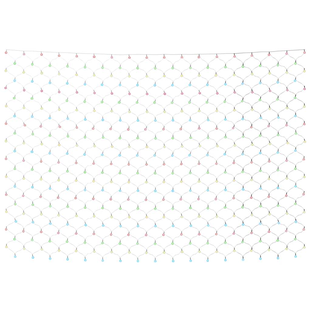 Luci di Natale Rete Colorate 3x2m 204 LED Interni Esterni 328776