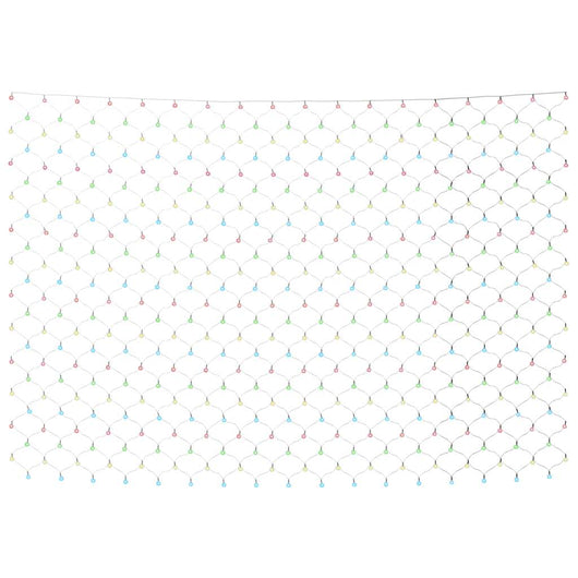 Luci di Natale Rete Colorate 3x2m 204 LED Interni Esterni 328776