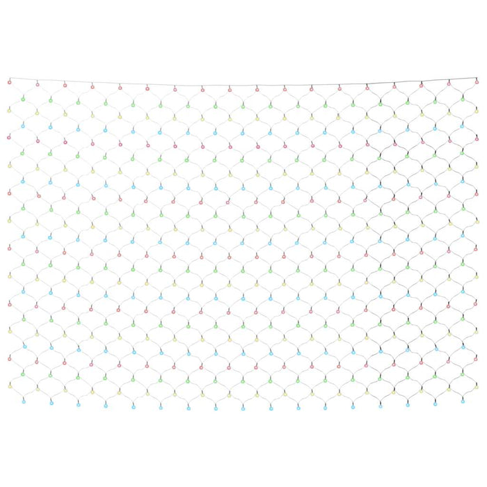 Luci di Natale Rete Colorate 3x2m 204 LED Interni Esterni 328776