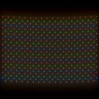 Luci di Natale Rete Colorate 3x2m 204 LED Interni Esterni 328776