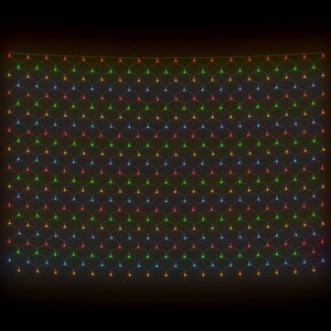 Luci di Natale Rete Colorate 3x2m 204 LED Interni Esterni 328776